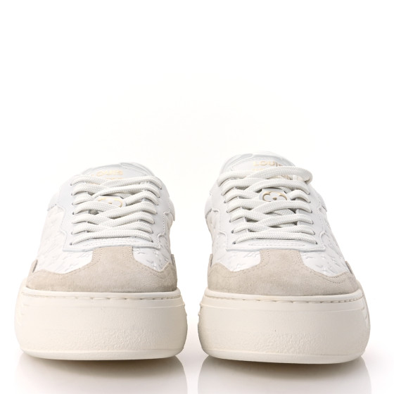 Louis Vuitton 専用 LOUIS VUITTON Calfskin Embossed LV Groovy Platform Sneakers