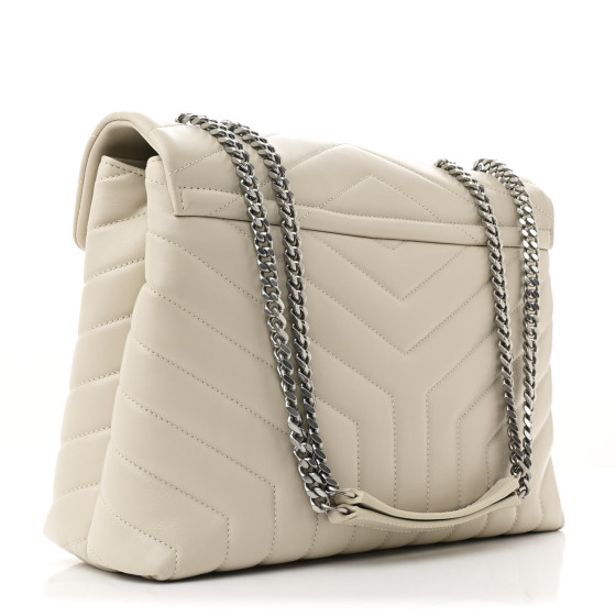 【関税・送料込】Saint Laurent LOULOU MEDIUM マトラッセ 白 LOULOU medium in MATELASSÉ lambskin | Saint Laurent | YSL SE