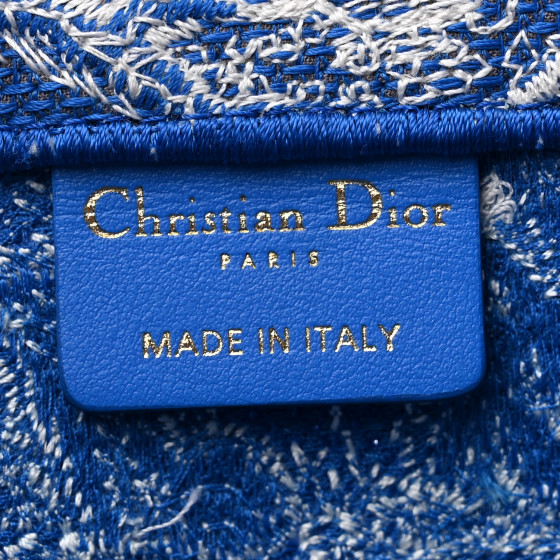 CHRISTIAN DIOR Canvas Embroidered Medium Dioriviera Toile De