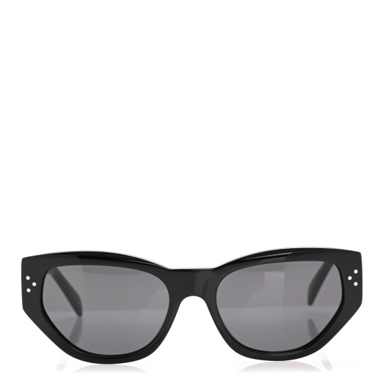 CELINE Acetate Polarized Square Sunglasses CL40219I Black
