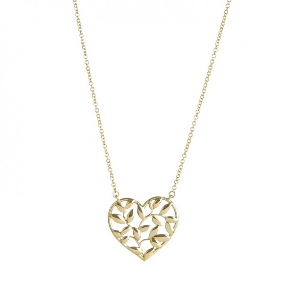 Tiffany&CO★Olive Leaf Heart Pendant Tiffany & Co. Paloma Picasso Loving Olive Leaf Heart Pendant