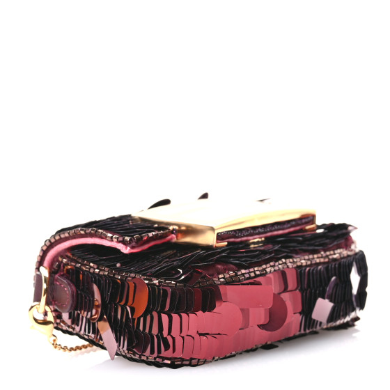 FENDI Sequin Paillettes Shiny Nappa Sex and the City Nano