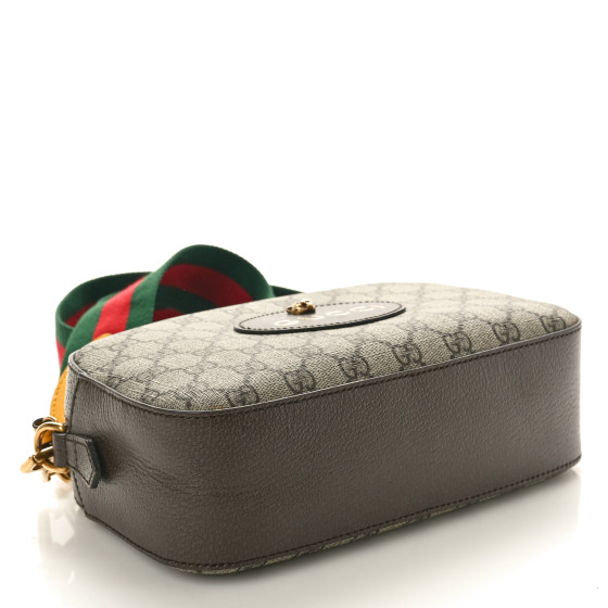 GUCCI GG Supreme Monogram Web Neo Vintage Shoulder Bag Beige