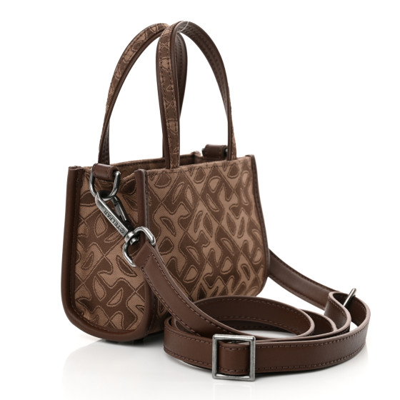TELFAR Monogram Jacquard Small Shopping Bag Chocolate