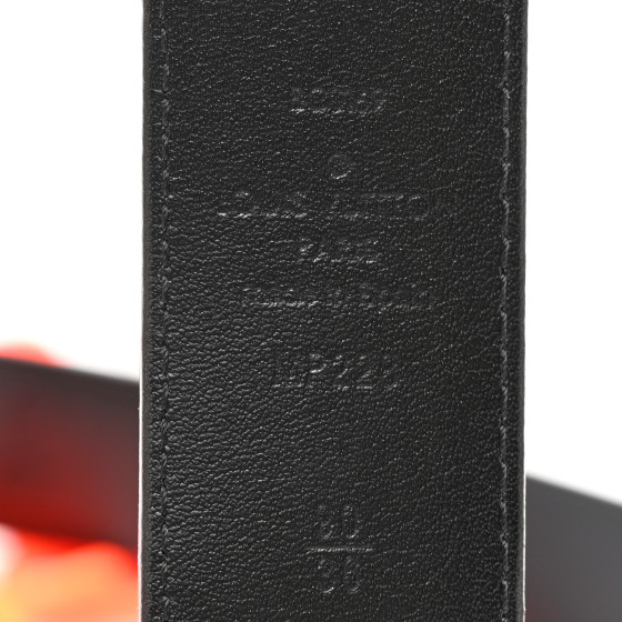 LOUIS VUITTON Monogram Solar Ray Chain Belt 90 36 Black