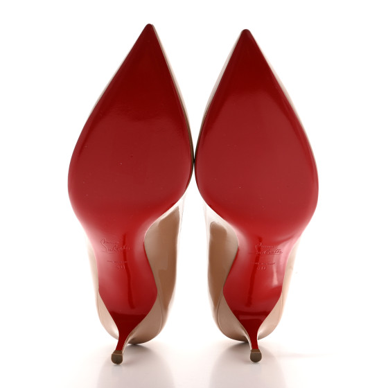クリスチャンルブタンKATE 55 PATENT NUDE パンプス　ローヒール クリスチャンルブタンKATE 55 PATENT NUDE パンプスローヒール
