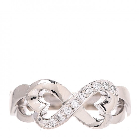 TIFFANY 18K White Gold Diamond Paloma 