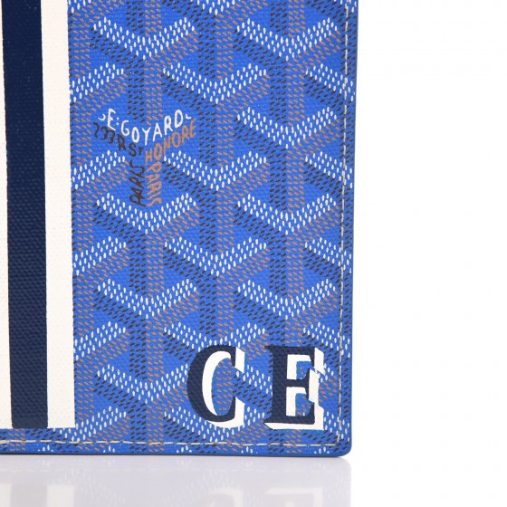 GOYARD Goyardine Passport Wallet Sky Blue 325557 | FASHIONPHILE