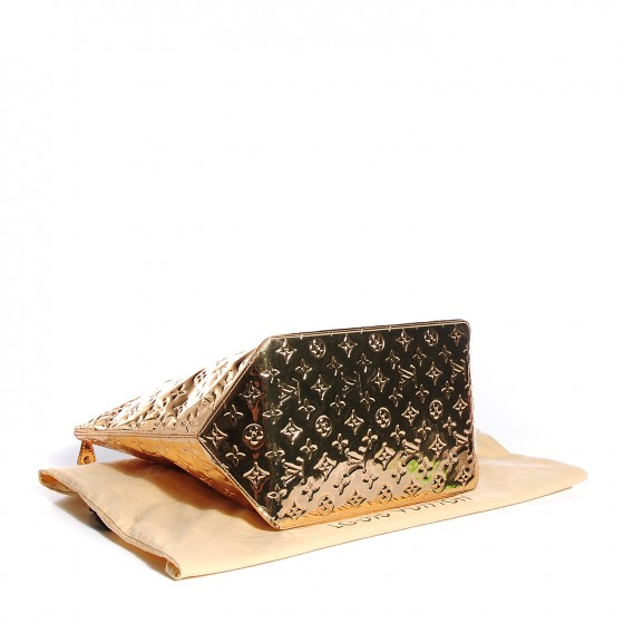 LOUIS VUITTON Monogram Miroir Bellevue GM Gold 106436