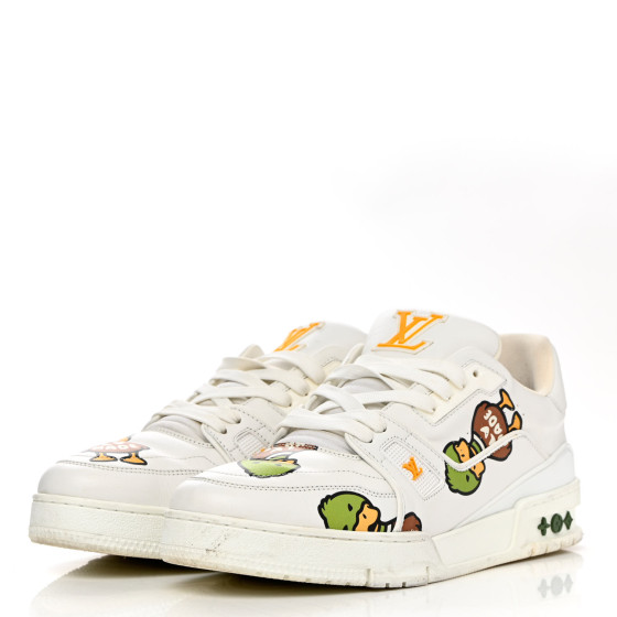 LOUIS VUITTON X NIGO Calfskin Printed Monogram LV Trainer