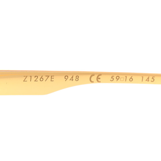 LOUIS VUITTON Metal LV Ash Sunglasses Z1267E Gold 1565357