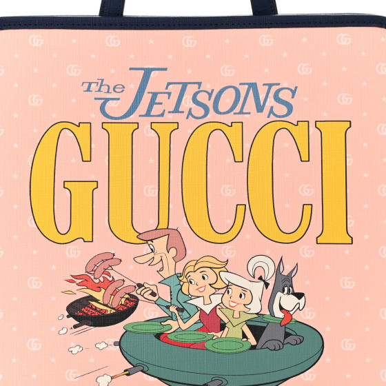 GUCCI Coated Canvas The Jetsons Childrens Tote Pink