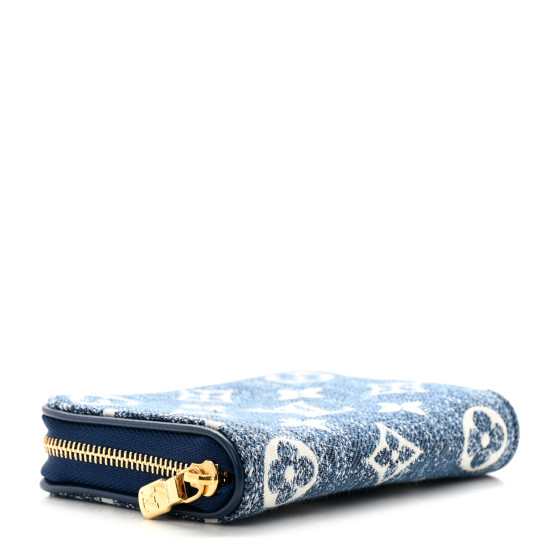 入手困難♪【LOUIS VUITTON】Zippy Wallet 財布 Coin Purse Blue NEW LOUIS VUITTON BLUE DENIM ZIPPY COIN MINI WALLET, SOLD