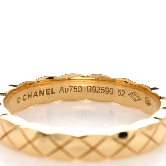 まるまる　CHANEL CHANEL 18K Yellow Gold Mini Coco Crush Ring 52 6 1177104