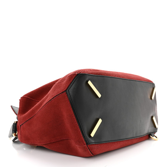 LOEWE レッド エスパドリーユ LOEWE Calfskin Zipper Puzzle Bag Red 1428319 | FASHIONPHILE