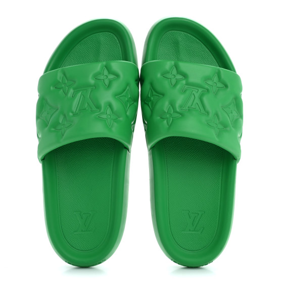 売れ筋新商品 Louis Vuitton Italy in Made 緑・青 シュシュ