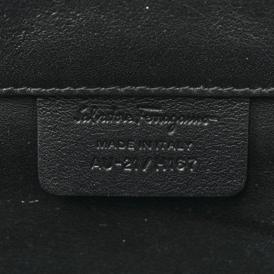 【FERRAGAMO】関税込☆Semi-rigid レザーバッグ ブラック STUDIO BAG MICRO ハンドバッグ レザー ブラック 2WAY