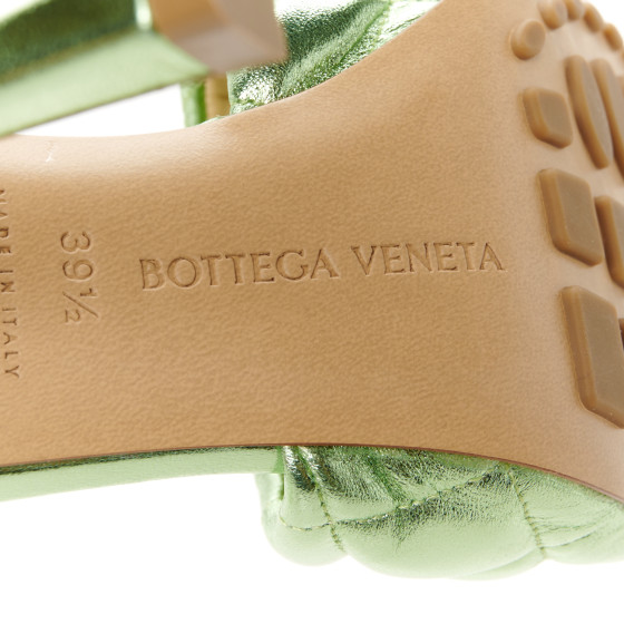 サンダル・ミュール Bottega Veneta Light green nappa leather Padded sandals Bottega Veneta Stretch Padded Sandals in Parakeet | FWRD