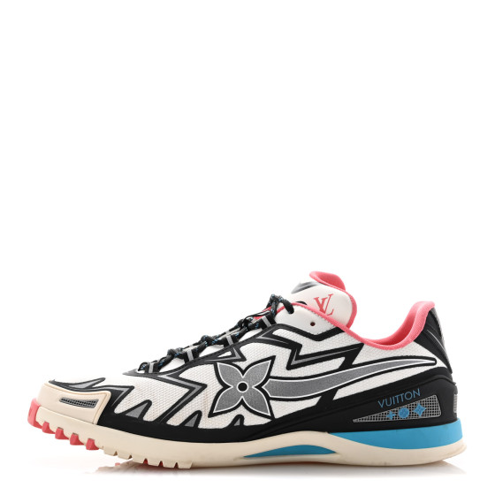 ≪超目玉★12月≫ Mesh VUITTON LOUIS Rubber White 8 Sneaker Sprint LV Mens 靴
