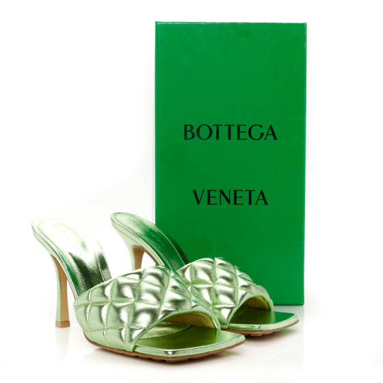 BOTTEGA VENETA Metallic Nappa Reflection Matelasse Padded