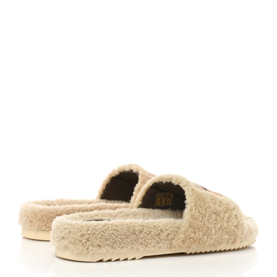 サンダル・ミュール Gucci x The North Face Merino Wool Slides Gucci Beige The North Face Edition Merino Wool Slides Gucci