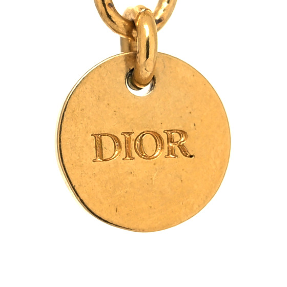 【DIOR】evolution choker メタル&クリスタル Dio(r)evolution Choker Gold-Finish Metal and White Crystals