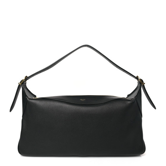 【日本入手困難】MEDIUM ROMY IN SUPPLE GRAINED CALFSKIN CELINE Supple Calfskin Medium Romy Shoulder Bag Black