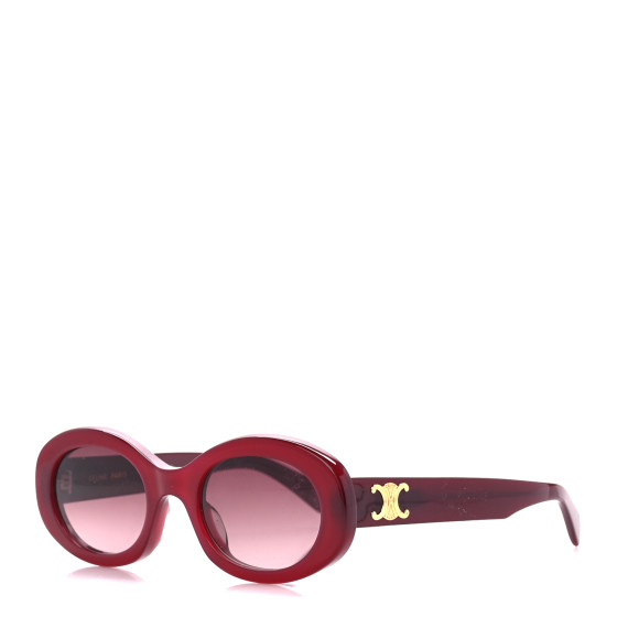 CELINE Acetate Triomphe 01 Sunglasses CL 40194U Milky