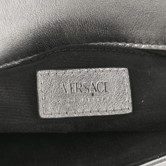 ショルダーバッグ・ポシェット VERSACE Wallet On Chain - Versace - Leather - Silver VERSACE Palazzo Crystal Chain Evening Bag Silver 1368264