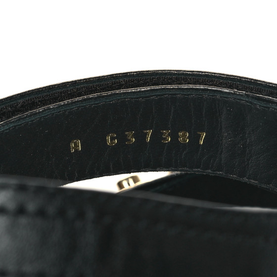CHANEL Goatskin CC Turnlock Sandals 38 Black 1381077