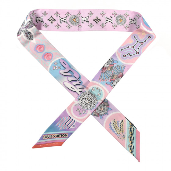LOUIS VUITTON Silk Monogram Astro Virgo BB Bandeau Light