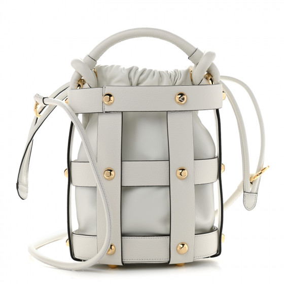Salvatore Ferragamo バッグ SALVATORE FERRAGAMO Calfskin Cage Bag White 980617