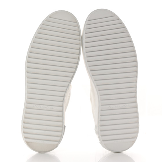 LOUIS VUITTON Lambskin Embossed Monogram Time Out Sneakers