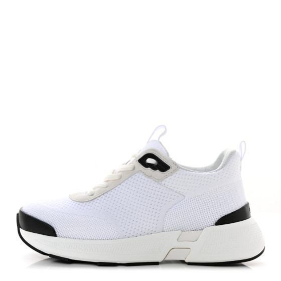 HERMES Goatskin Technical Knit Fabric Heros Sneakers 36