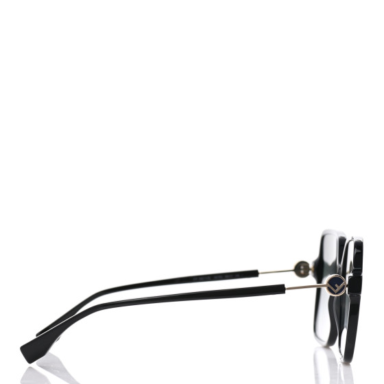 FENDI Square Sunglasses FF 0411/S Black 1101571 | FASHIONPHILE