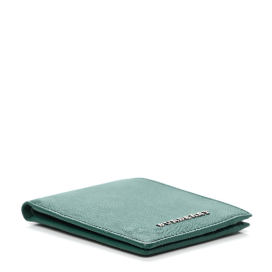 BURBERRY Calfskin Wallet Mineral Green 1108197 | FASHIONPHILE