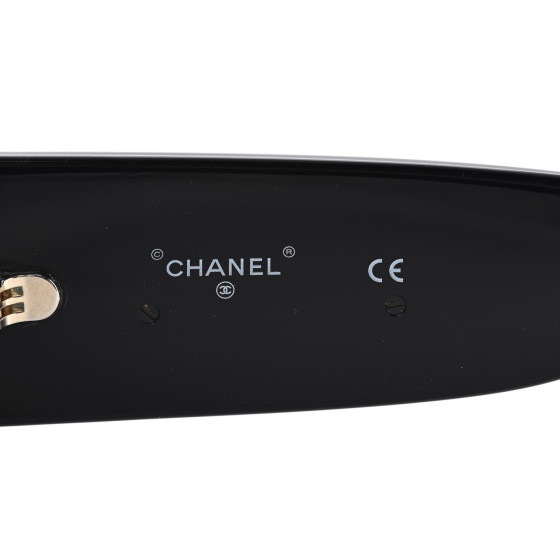 CHANEL Acetate CC Logo Square Sunglasses 71472 Black 1100903