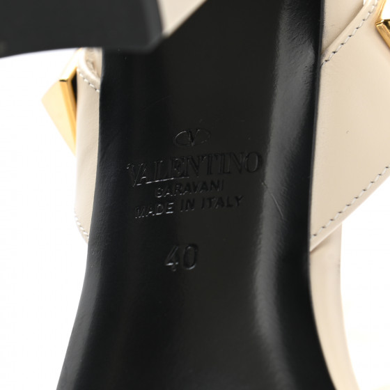 【VALENTINO ROMA】キャミソール 44（中古） Valentino Garavani Black Patent Leather Rockstud Crisscross