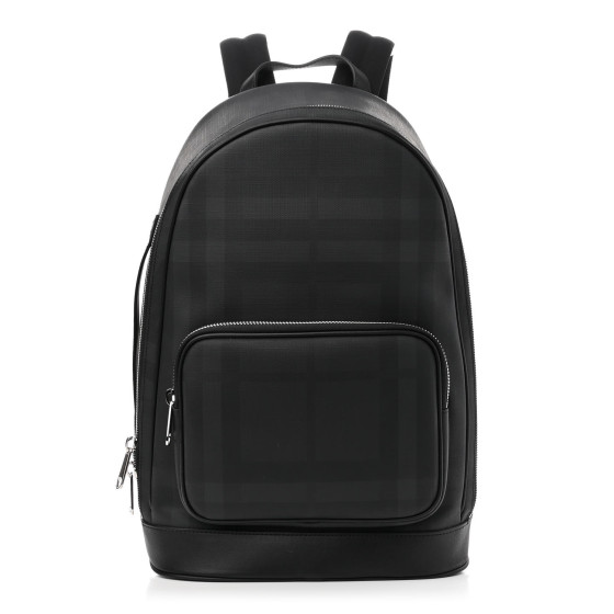 BURBERRY London Check Logo Rocco Backpack Charcoal 1200124