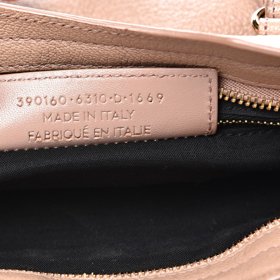 Balenciaga ベージュ ミニシティ　ゴールド BALENCIAGA Shiny Supple Calfskin Crocodile Embossed Gold