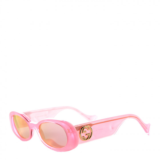 GUCCI Acetate Oval Sunglasses GG0517S Pink 544659 | FASHIONPHILE