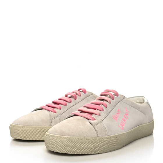 【送料&関税込】Saint Laurent Pastel Pink Leather Court Clas Saint Laurent Dusty Rose Court Classic Sneakers Review