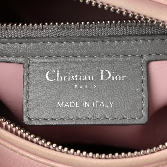 【無料郵送/関税込/正規品】 (W) Dior Abcdior Z Zinnia Zodiaqu CHRISTIAN DIOR Lambskin Cannage Small Lady D-Joy Fuchsia