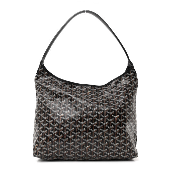GOYARD Goyardine Boheme Hobo Black 1641690 | FASHIONPHILE