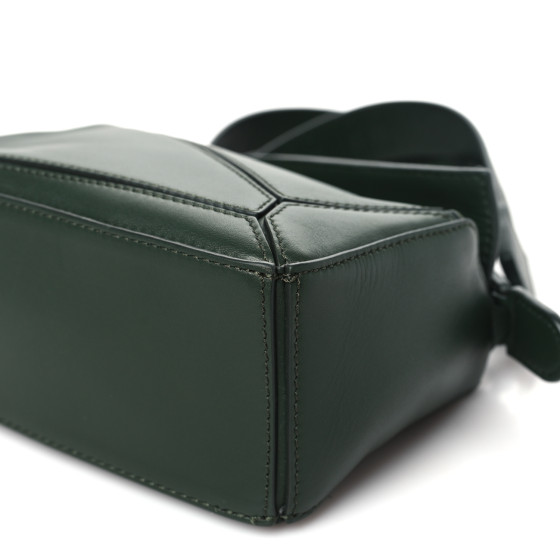 LOEWE Satin Calfskin Mini Puzzle Bag Vintage Khaki 1639623