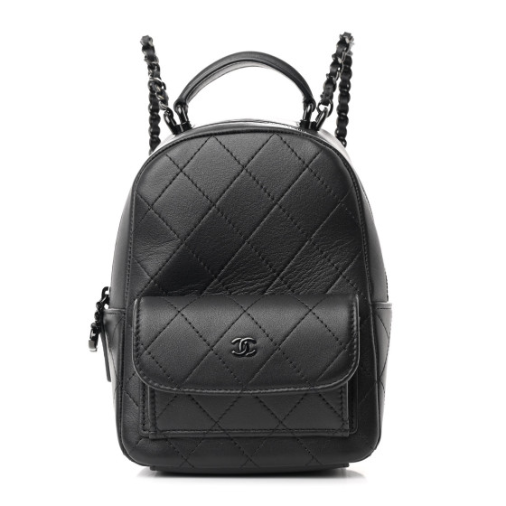 [CHANEL]★Classic Mini Backpack★Black NWT 24C Chanel Classic Mini Backpack Black Caviar with Gold