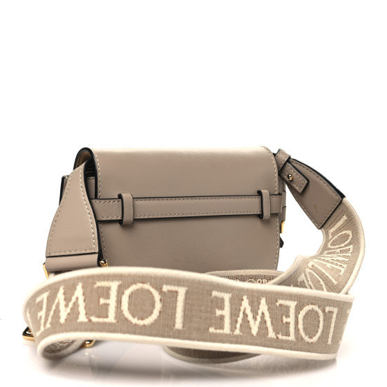 LOEWE Calfskin Jacquard Mini Gate Dual Bag Sand 1642595