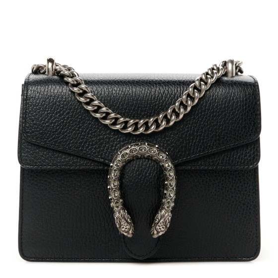 ◆GUCCI NEW SS25◆Dionysus レザー ミニチェーンバッグ/Black◆ GUCCI Calfskin Mini Dionysus Shoulder Bag Black 1639033