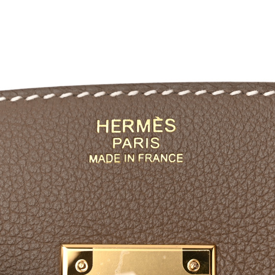 HERMES Evercolor Shoulder Birkin Light 29 Etoupe 1645395