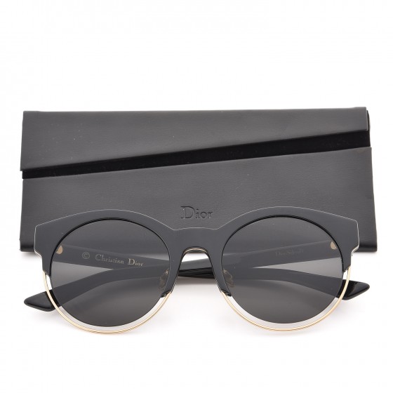 Dior ラウンド型サングラス ブラック　SIDERAL1 新品 希少 セレブ愛用 Dior Sideral1 ラウンドサングラスJ6A(NR